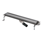 Bathroom floor drain for tiles insert, open space, length 950 mm