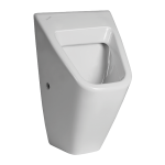Urinal Vila without cover with a radar flushing unit and integrated power supply, 230 V AC
