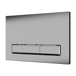 Mechanical toilet flushing unit for installation systems SLR 21, brushed chrome