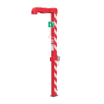 Free standing outdoor body shower with start trigger and heating, till max. -20°C