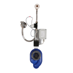 Radar flushing unit on the mounting rail, 6 V