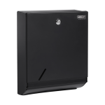 Stainless steel supply bin for a folder paper towels