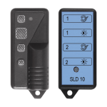 Remote control for adjusting the colour and intensity of the backlight