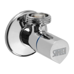 Angle valve, 1/2 x 3/4, with ceramic cartridge