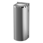 Stainless steel floor mounted automatic drinking fountain, 24 V DC