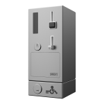 Coin and token machine for door opening with GSM module, EURO KEY, 24V DC