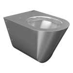 Stainless steel hanging toilet