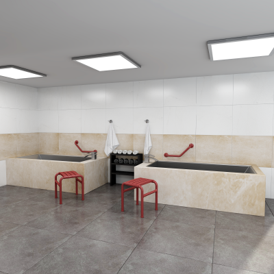 ANTIMICROBIAL VINYL GRAB BARS