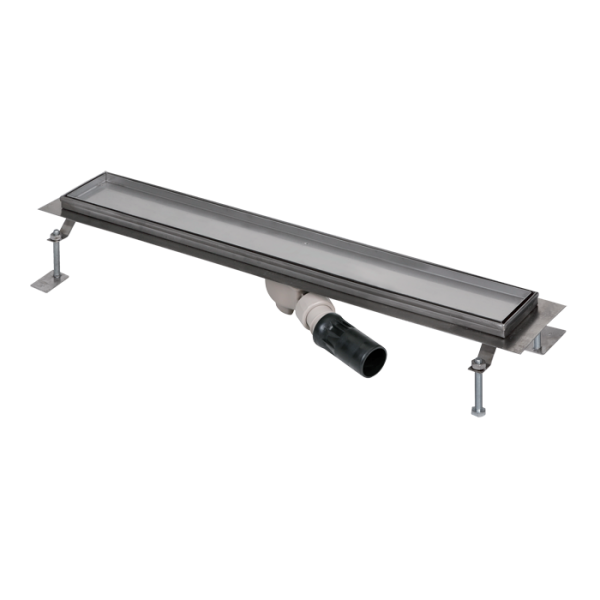 Bathroom floor drain for tiles insert, open space, length 750 mm