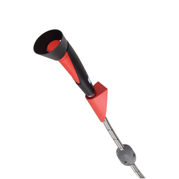 Hand eyes shower with one spray head with holder in the wall