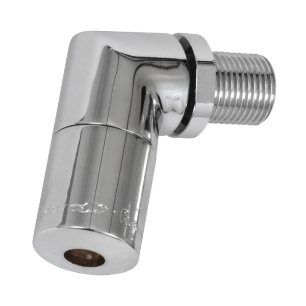 Vandal-proof shower head with possibility to set an angle of water flow