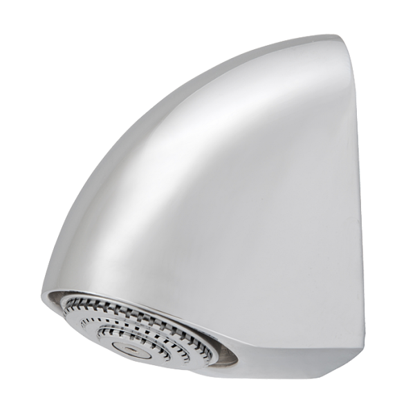 Vandal-proof shower head with possibility to set an angle of water flow