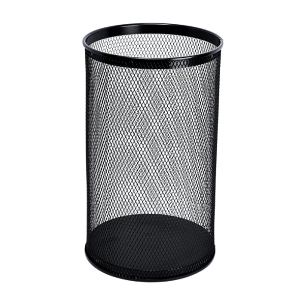 Round waste bin, color black, 28,5 l