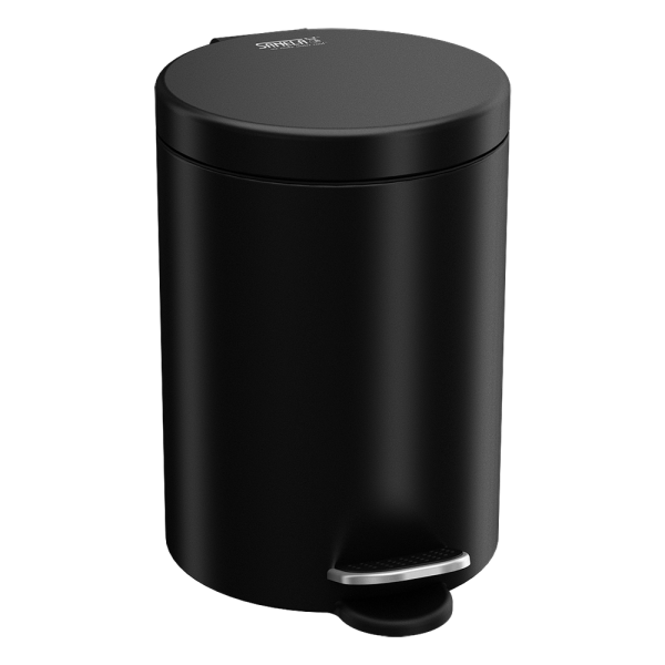 Steel bin with a plastic insert, volume 3 l, black matt
